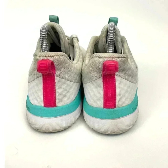Nike Cross Training Running Shoes Sz 8.5 White Pink Slip On Sneakers - Picture 2 of 9